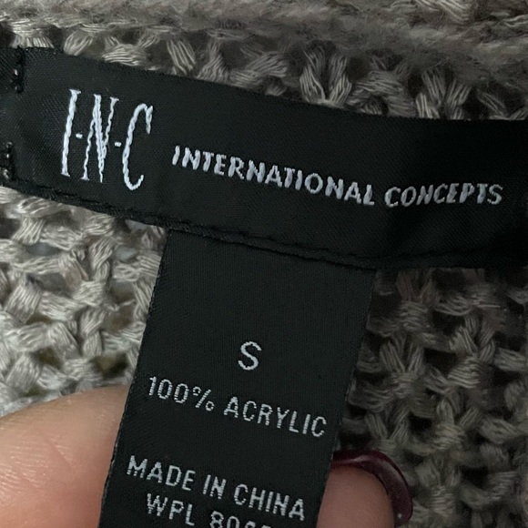 INC International Concepts Womens Short Sleeve Chunky Sweater Cardigan Size S - Picture 2 of 6